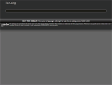 Tablet Screenshot of ixe.org